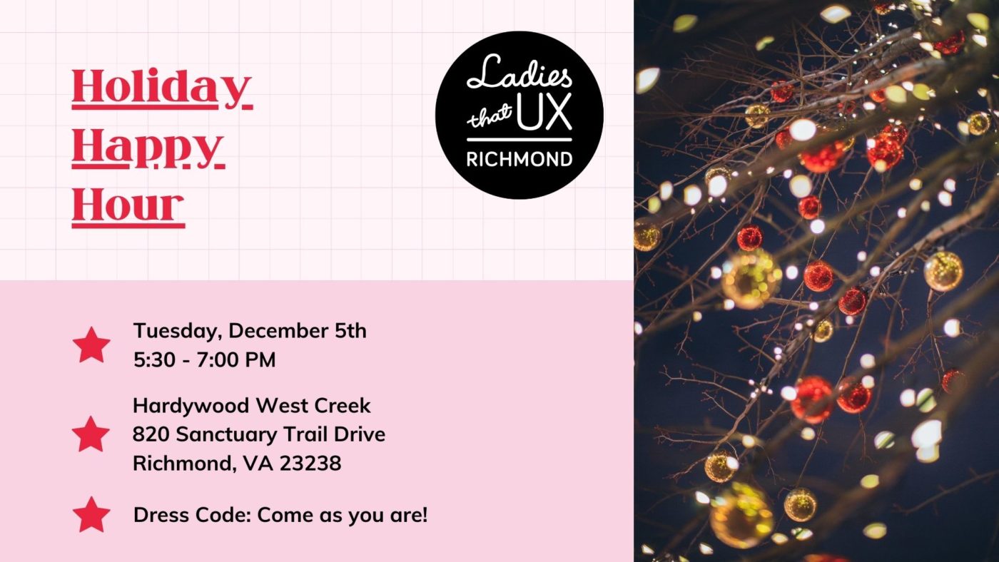 LTUX Richmond Holiday Happy Hour December 5th at Hardywood West Creek