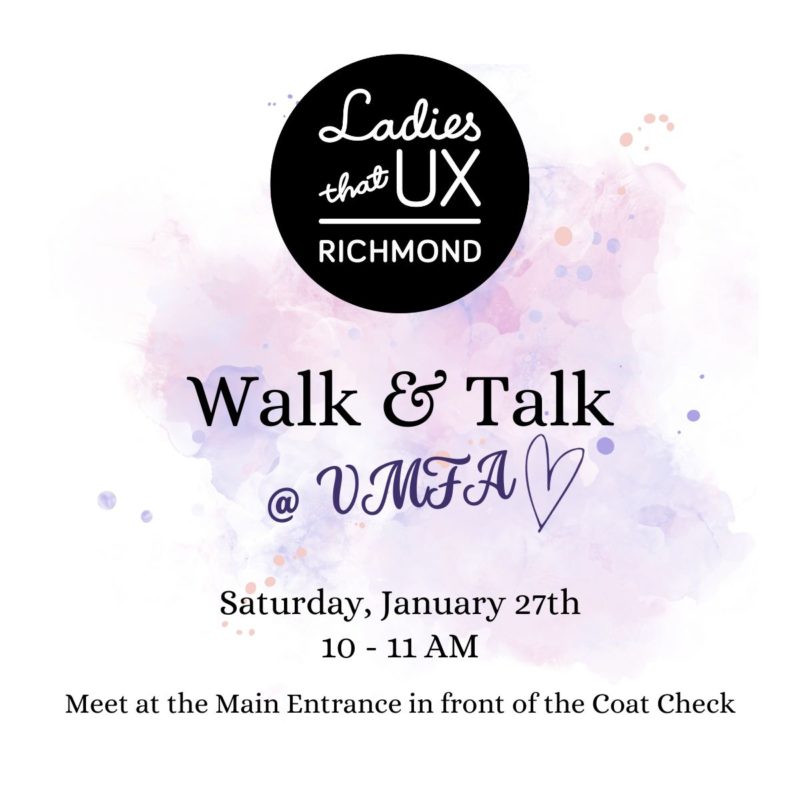 Richmond Walk & Talk January 27th, 10AM at the VMFA