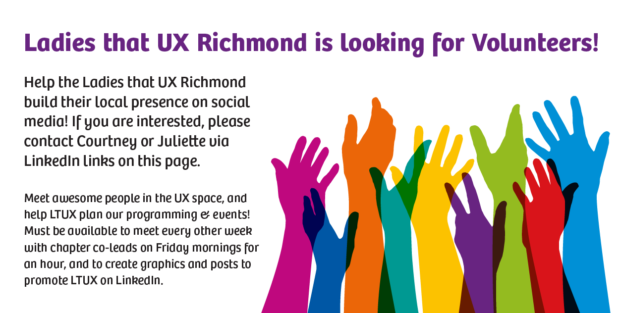 LTUX richmond is seeking volunteers